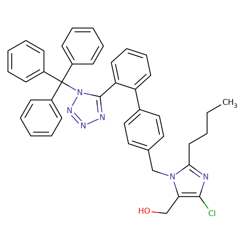 (2-Butyl-4-chloro-1-((2'-(1-trityl-1H-tetrazol-5-yl)-[1,1'-biphenyl]-4-yl)methyl)-1H-imidazol-5-yl)methanol