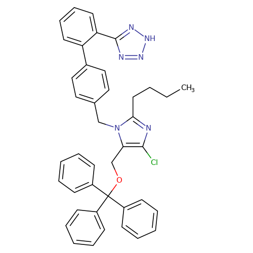 5-(4'-((2-Butyl-4-chloro-5-((trityloxy)methyl)-1H-imidazol-1-yl)methyl)-[1,1'-biphenyl]-2-yl)-1H-tetrazole