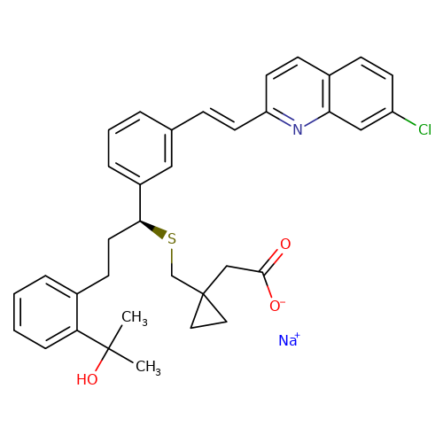 1-[[[(1S)-1-[3-[(1E)-2-(7-Chloro-2-quinolinyl)ethenyl]phenyl]-3-[2-(1-hydroxy-1-methylethyl)phenyl]propyl]thio]methyl]cyclopropaneacetic acid sodium salt