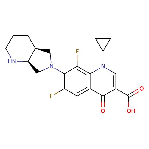 1-Cyclopropyl-6,8-difluoro-7-[(4aS,7aS)-octahydro-6H-pyrrolo[3,4-b]pyridin-6-yl]-4-oxo-1,4-dihydroquinoline-3-carboxylic acid Hydrochloride