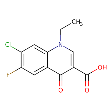 7-Chloro-1-ethyl-6-fluoro-4-oxo-1,4-dihydroquinoline-3-carboxylic acid