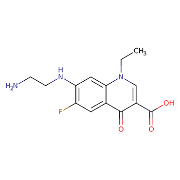 7-[(2-Aminoethyl)amino]-1-ethyl-6-fluoro-4-oxo-1,4-dihydroquinoline-3-carboxylic acid