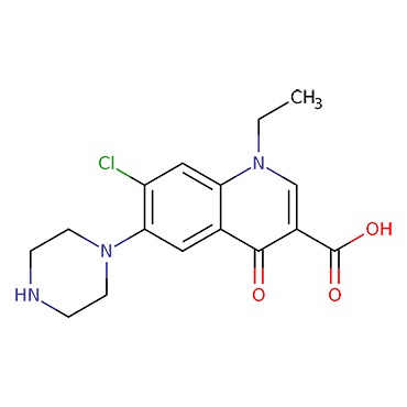 7-Chloro-1-ethyl-4-oxo-6-(piperazin-1-yl)-1,4-dihydroquinoline-3-carboxylic acid