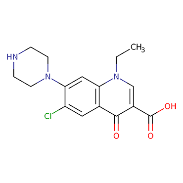 6-Chloro-1-ethyl-4-oxo-7-(piperazin-1-yl)-1,4-dihydroquinoline-3-carboxylic acid