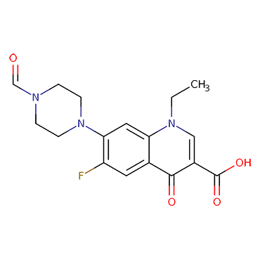 1-Ethyl-6-fluoro-7-(4-formylpiperazin-1-yl)-4-oxo-1,4-dihydroquinoline-3-carboxylic acid