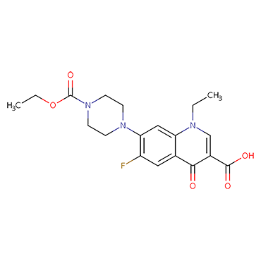 7-[4-(Ethoxycarbonyl)piperazin-1-yl]-1-ethyl-6-fluoro-4-oxo-1,4-dihydro quinoline-3-carboxylic acid
