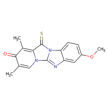 8-Methoxy-1,3-dimethyl-12-thioxopyrido[1',2':3,4]imidazo[1,2-a]benzimidazol-2-(12H)-one