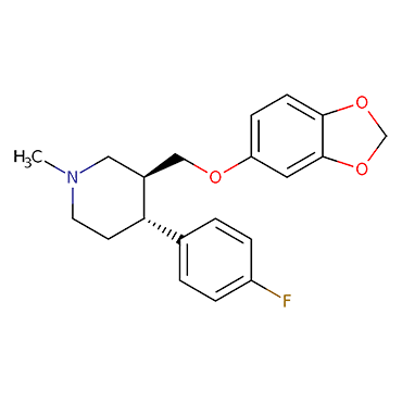 (3S,4R)-trans-(-)-1-Methyl-3-[1,3-benzodioxol-5-yloxy)methyl]-4-(fluorophenyl) piperidine