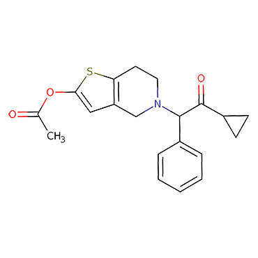 5-(2-Cyclopropyl-2-oxo-1-phenylethyl)-4,5,6,7-tetrahydrothieno[3,2-c]pyridin-2-yl acetate
