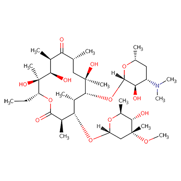 (3R,4S,5S,6R,7R,9R,11R,12R,13S,14R)-4-[(2,6-Dideoxy-3-C-methyl-3-O-methyl-α-L-ribo-hexopyranosyl)oxy]-14-ethyl-7,12,13-trihydroxy-3,5,7,9,11,13-hexamethyl-6-[(3,4,6-trideoxy-3-dimethylamino-β-D-xylo-hexopyranosyl)-oxy]oxacyclotetradecane-2,10-dione