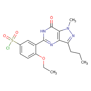 4-Ethoxy-3-(1-methyl-7-oxo-3-propyl-6,7-dihydro-1H-pyrazolo[4,3-d]pyrimidin-5-yl)benzene-1-sulfonyl chloride