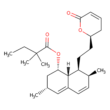 2,2-Dimethylbutanoic acid (1S,3R,7S,8S,8aR)-8-[2-[(2R)-3,6-dihydro-6-oxo-2H-pyran-2-yl]ethyl]-1,2-3,7,8,8a-hexahydro-3,7-dimethyl-1-naphthalenyl ester