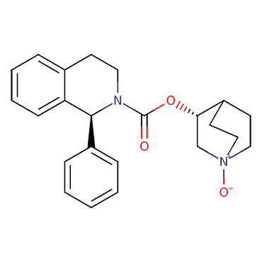 (1S)-3,4-Dihydro-1-phenyl-2(1H)-isoquinolinecarboxylic acid (3R)-1-oxido-1-azabicyclo-[2.2.2]oct-3-yl ester