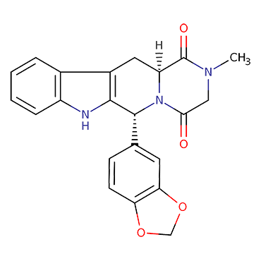 (6R,12aS)-6-(1,3-Benzodioxol-5-yl)-2-methyl-2,3,6,7,12,12a-hexahydro pyrazino [1′,2′:1,6]pyrido[3,4-b]indole-1,4-dione