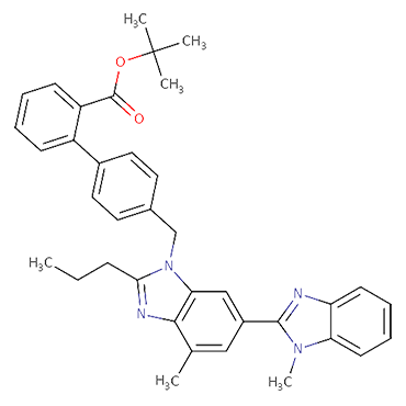 2-(4-{[4-Methyl-6-(1-methyl-1H-1,3-benzodiazol-2-yl)-2-propyl-1H-1,3-benzodiazol-1-yl] methyl}phenyl)benzoic acid t-butyl ester