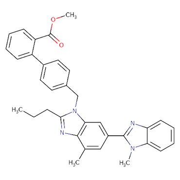 2-(4-{[4-Methyl-6-(1-methyl-1H-1,3-benzodiazol-2-yl)-2-propyl-1H-1,3-benzodiazol-1-yl] methyl}phenyl)benzoic acid methyl ester