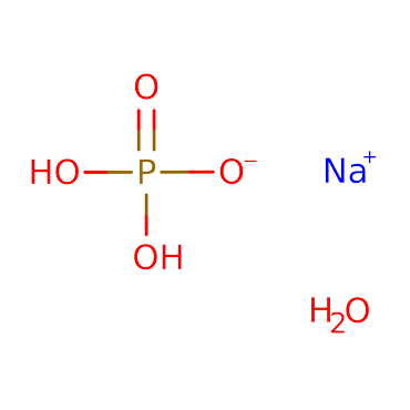 Sodium di-hydrogen ortho-phosphate monohydrate